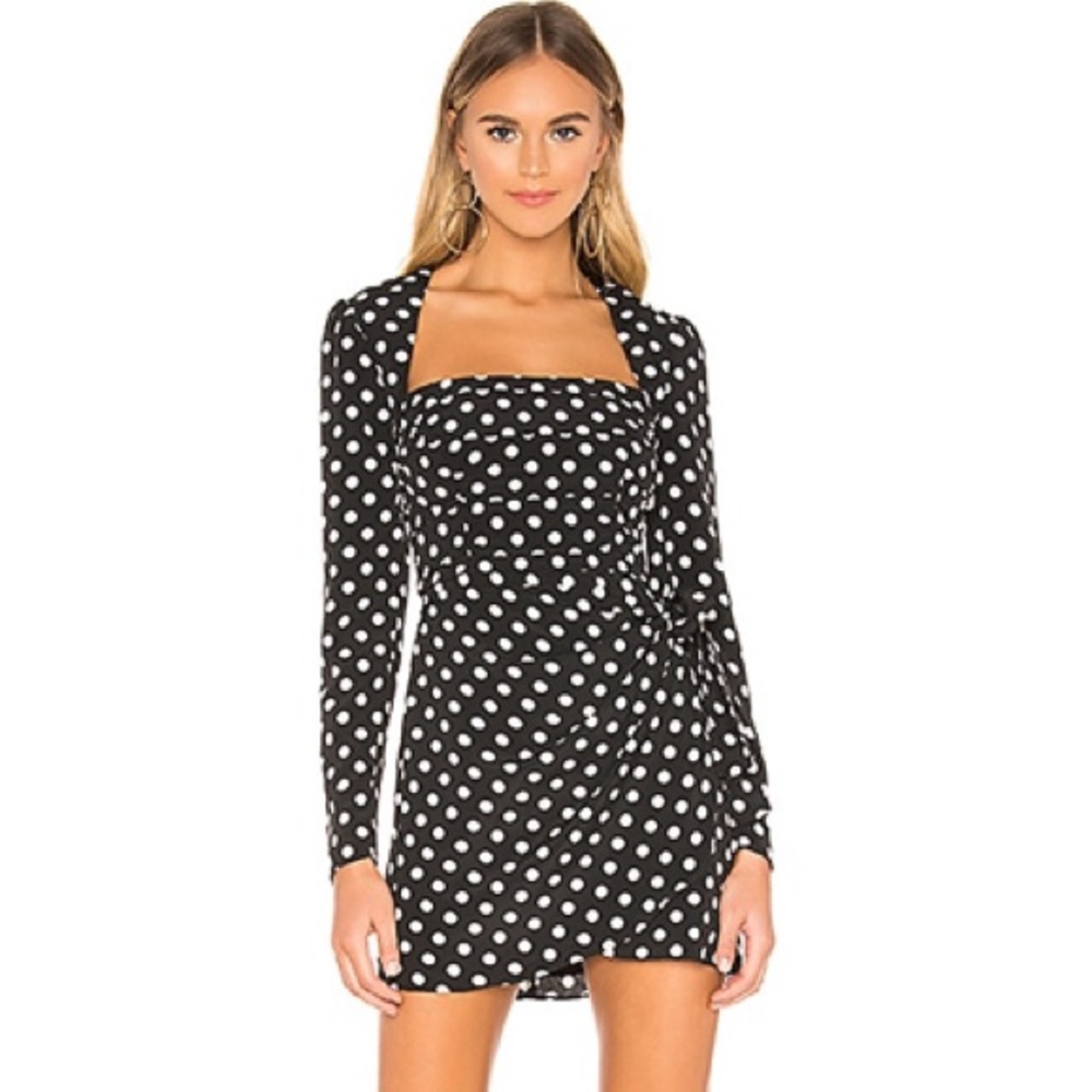 Revolve The East Order Amy Polka Dot Mini Dress